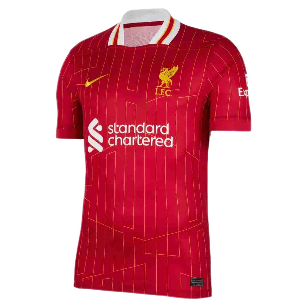 Liverpool Home Jersey 2024/2025 - CHAMPIONS 25 & Gold Trophy