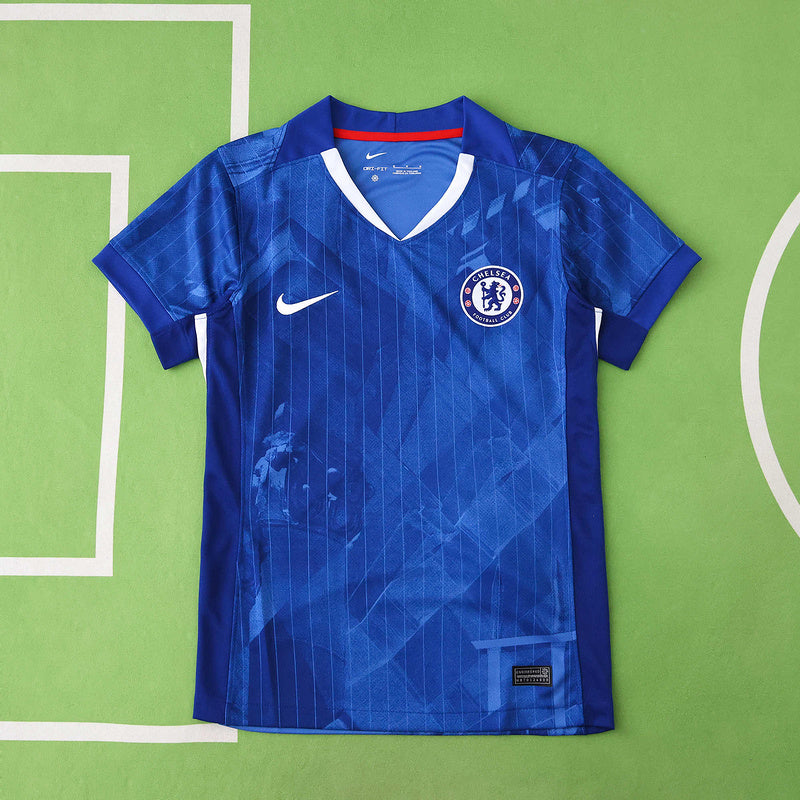 Chelsea Home 25/26 with World Champions 25 printing - Womens