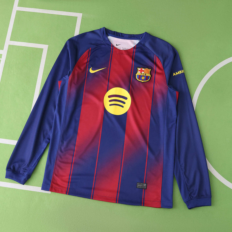 Barcelona 25/26 Home Jersey - Long Sleeve