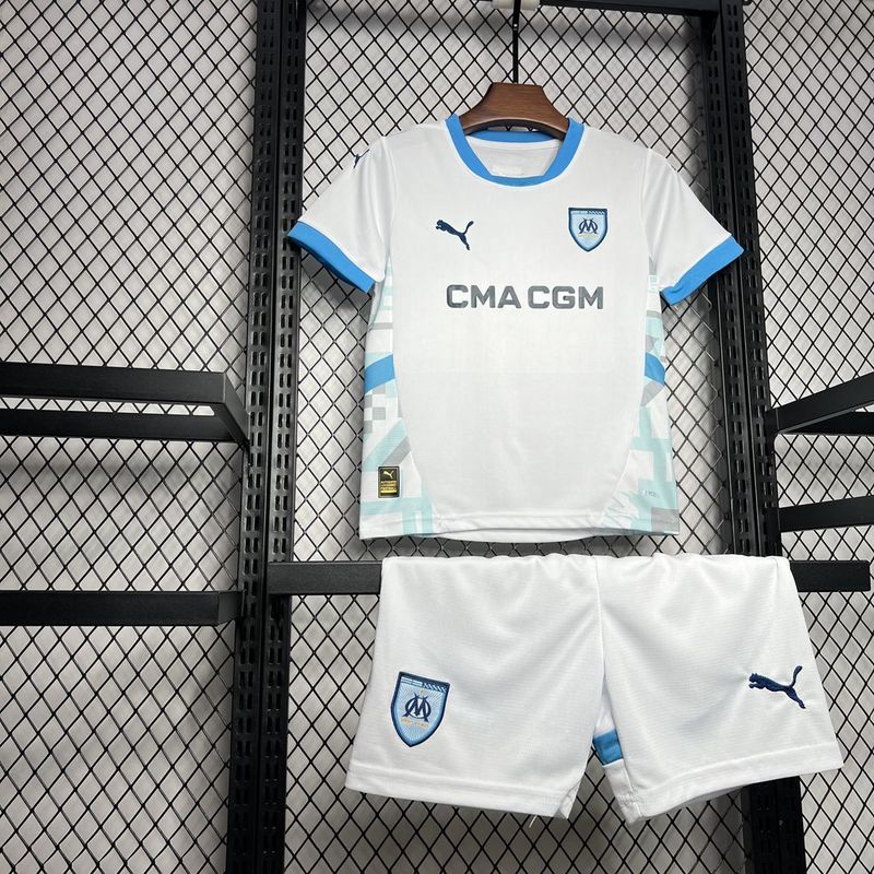 Kids Olympique de Marseille Home Kit 2024/2025