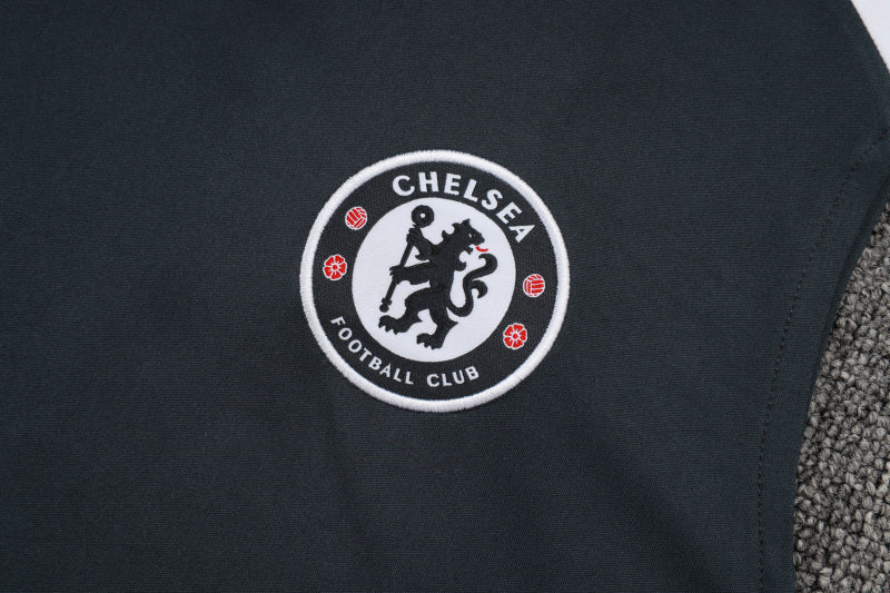 Chelsea Kit Black Jersey + Shorts - No Sleeve 25/26