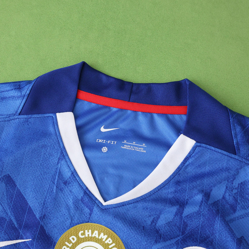 Chelsea Player Jersey Home 25/26 with World Champions 25 printing