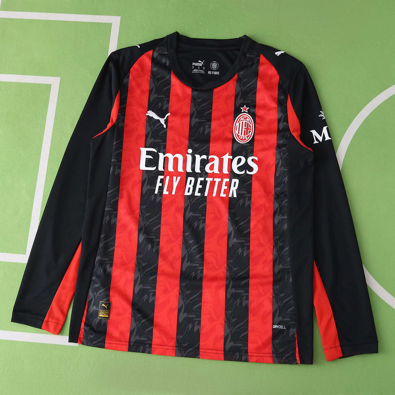 AC Milan Home Jersey 2025/26 - Long Sleeve