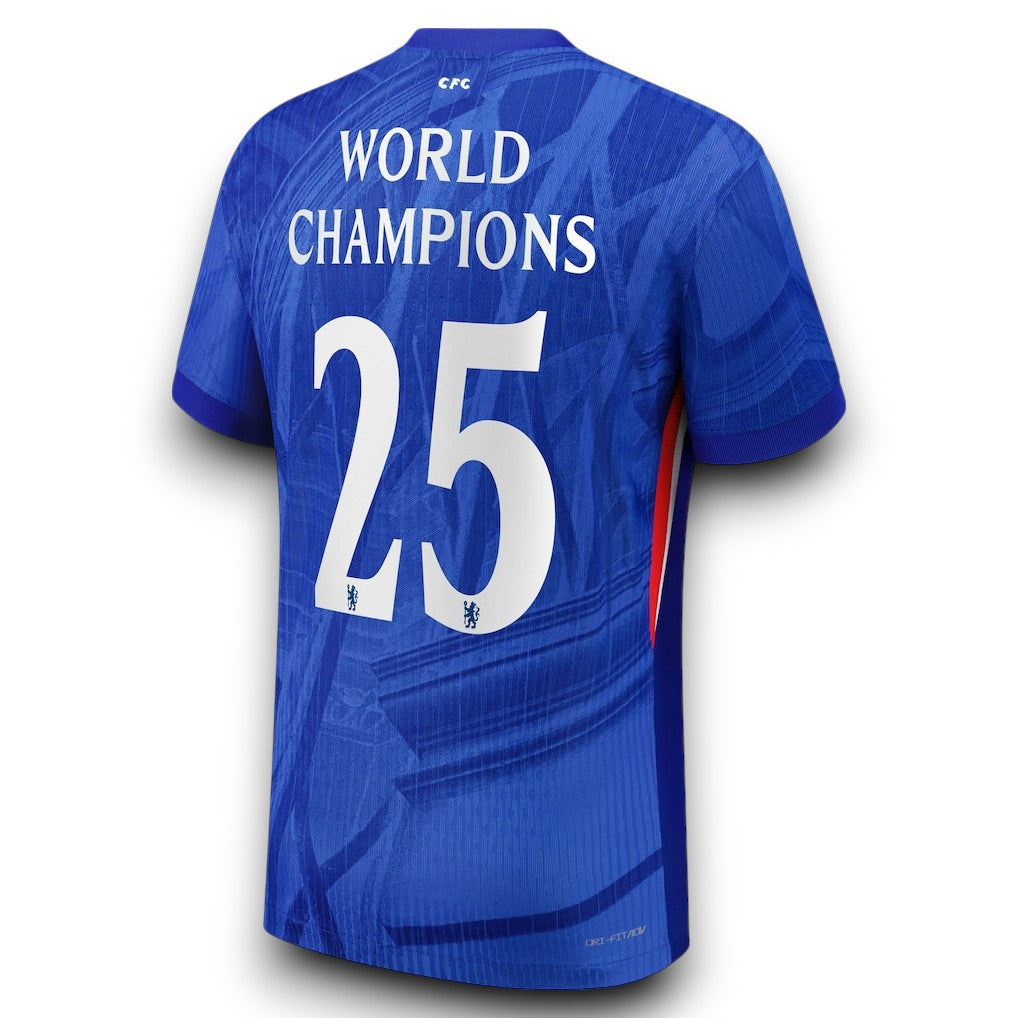 Chelsea Home Jersey 25/26 with World Champions 25 printing