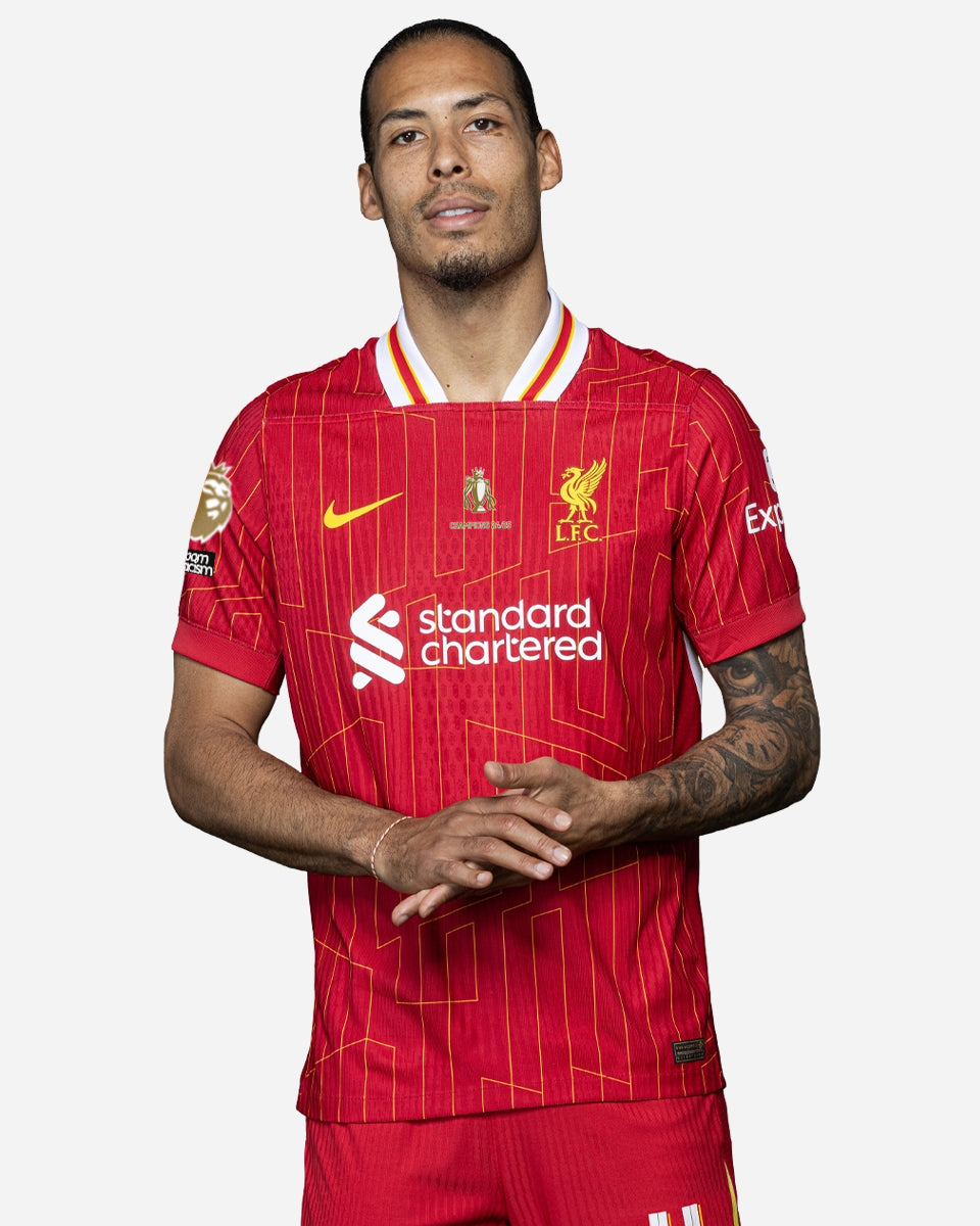 Liverpool Home Jersey 2024/2025 - CHAMPIONS 20 & Gold Trophy