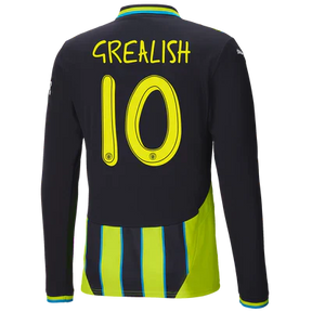 #10 Grealish Manchester City Away Jersey 2024/2025 Long Sleeve