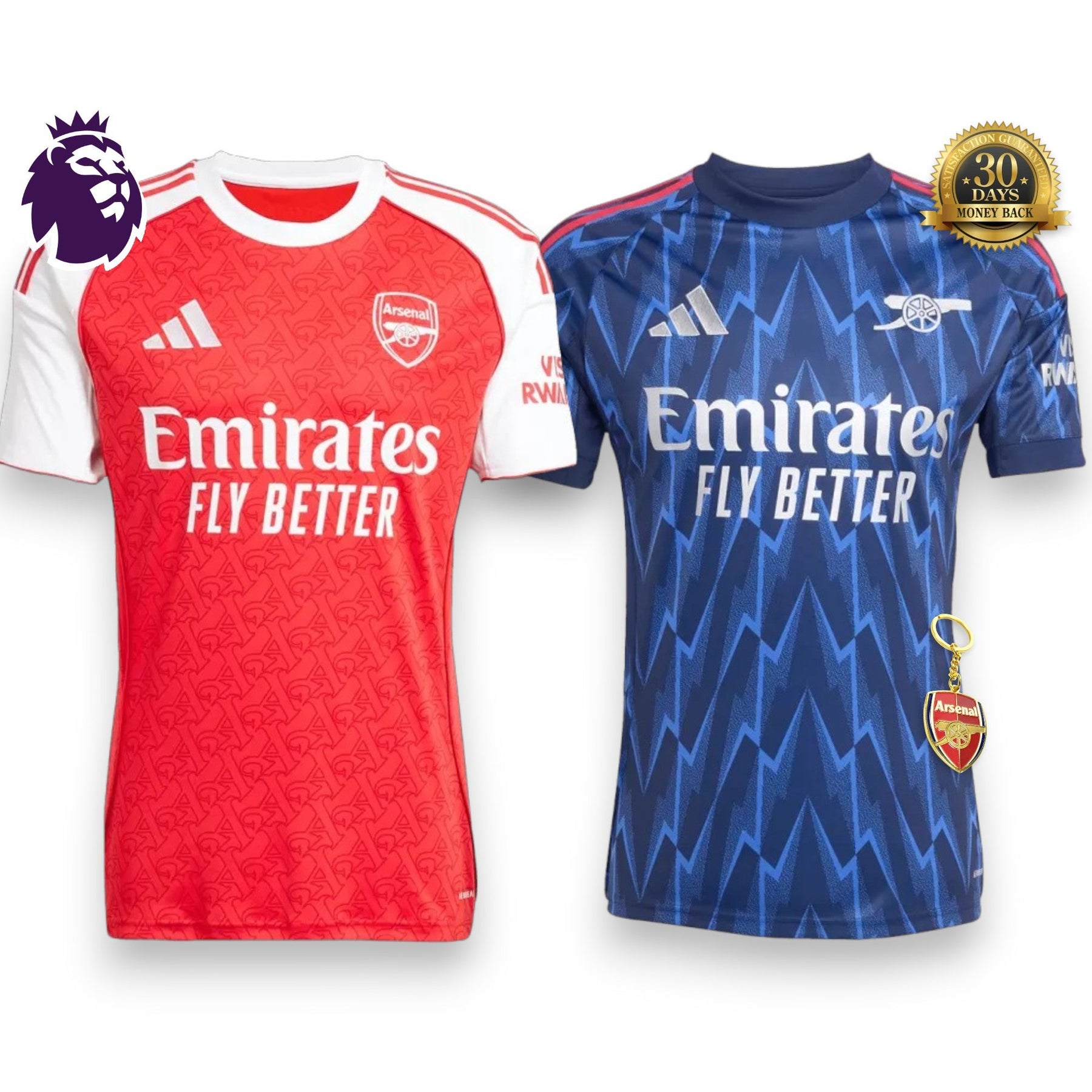 Combo Arsenal Home + Away Jerseys 2025/2026