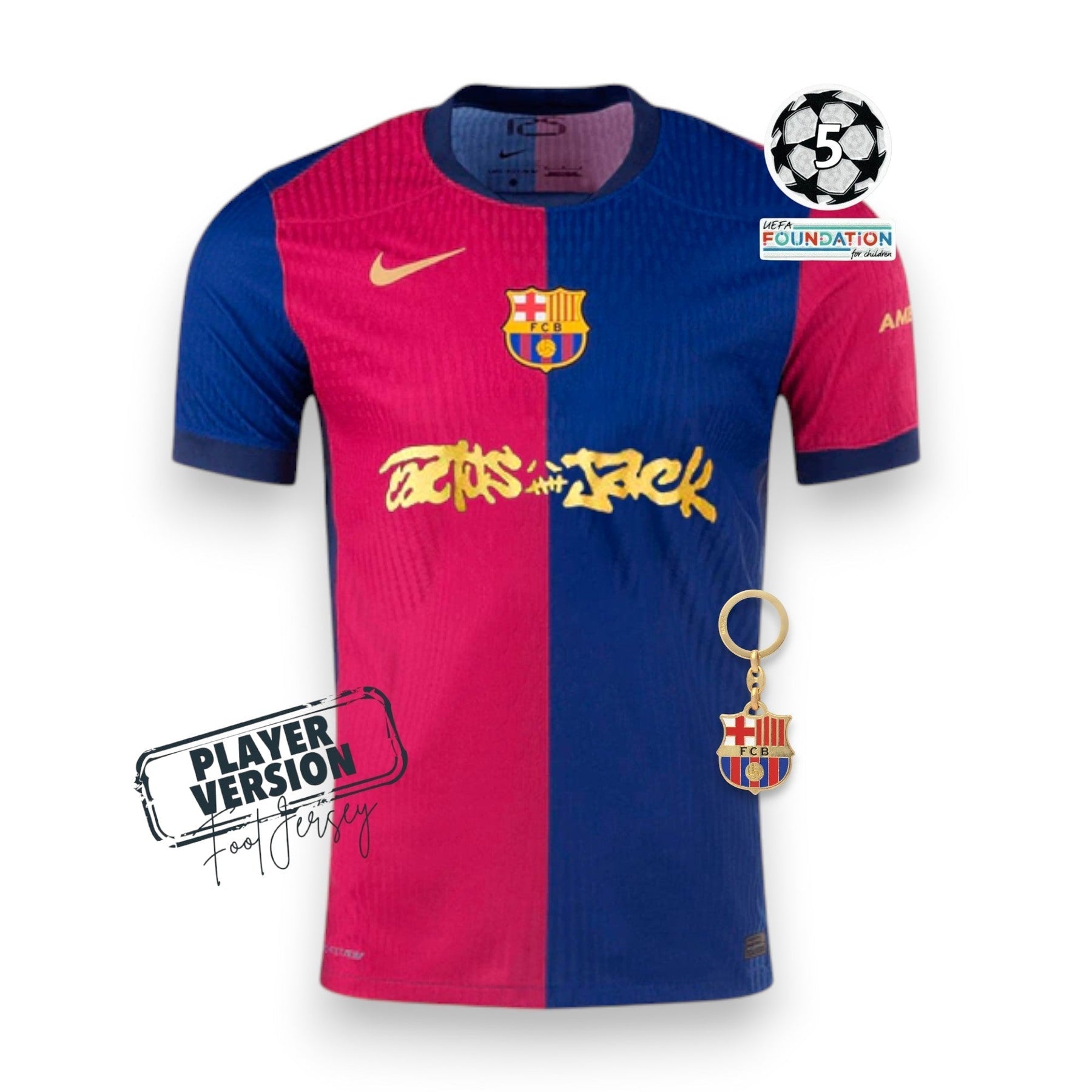 Barcelona Player Jersey Home X Travis Scott