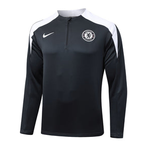 Chelsea Pre-Match Black Tracksuit 25/26