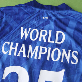 Chelsea Player Jersey Home 25/26 with World Champions 25 printing
