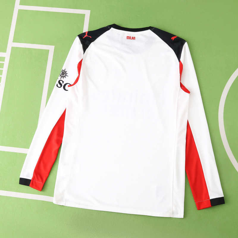 AC Milan Away Jersey 2025/26 Player Version - Long Sleeve