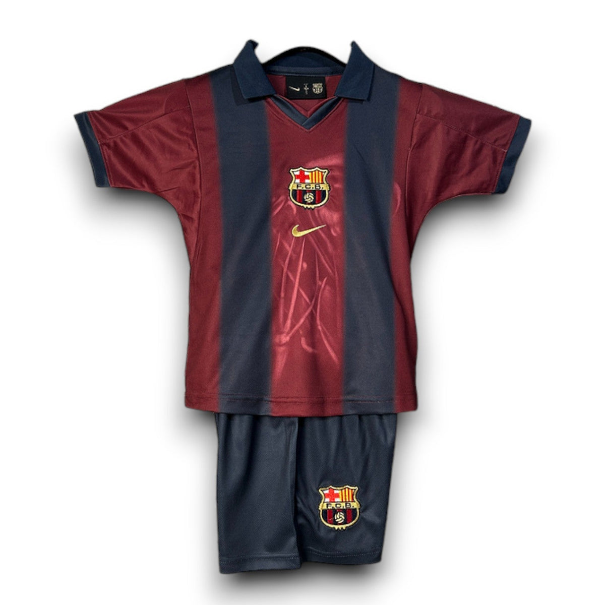 Kids Travis Scott x FC Barcelona Retro Kit 2000/01 Home Skeleton