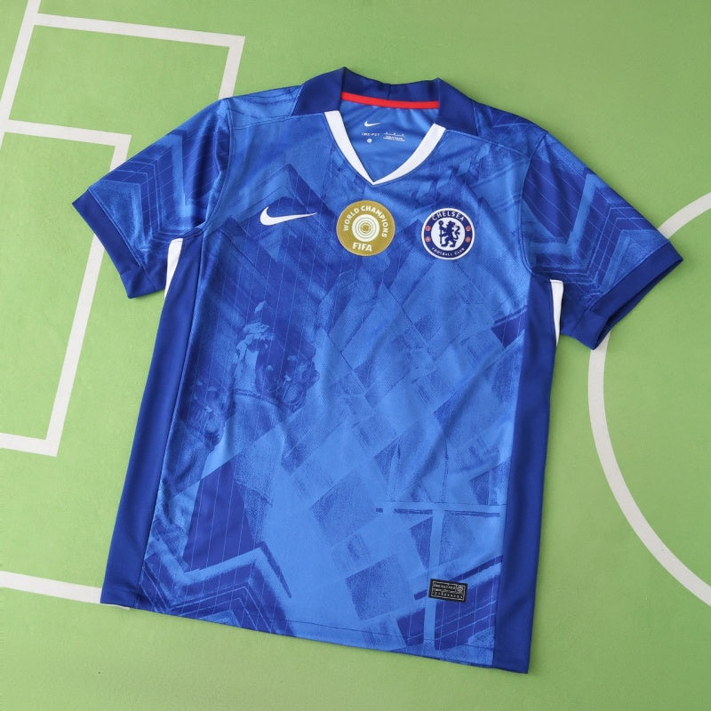 Chelsea Home Jersey 25/26 with World Champions - Patch