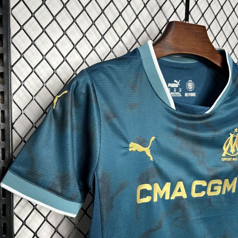 Kids Olympique de Marseille Away Kit 2024/2025