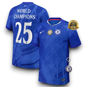 Chelsea Home Jersey 25/26 with World Champions 25 printing