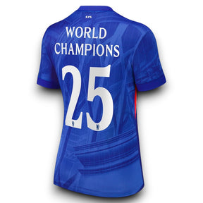 Chelsea Home 25/26 with World Champions 25 printing - Womens
