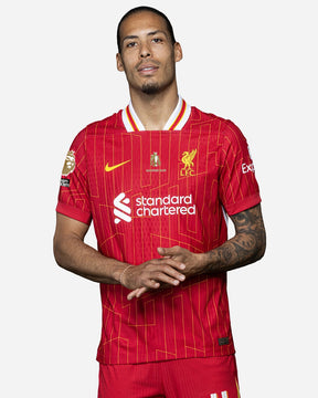 Liverpool Home Jersey 2024/2025 - CHAMPIONS 24/25 & Gold Trophy